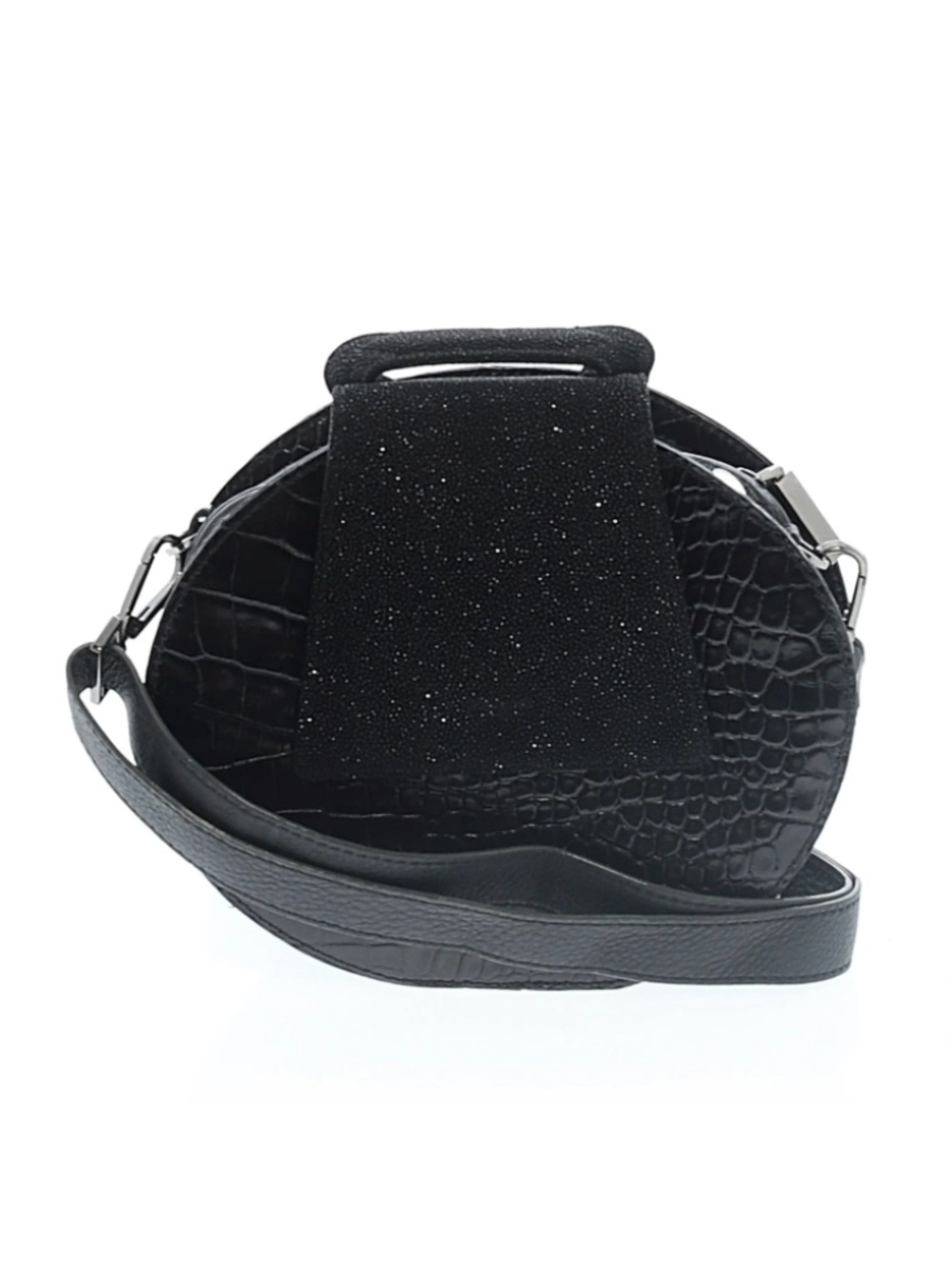 Hammitt Gregory Embossed Circle Bag Black